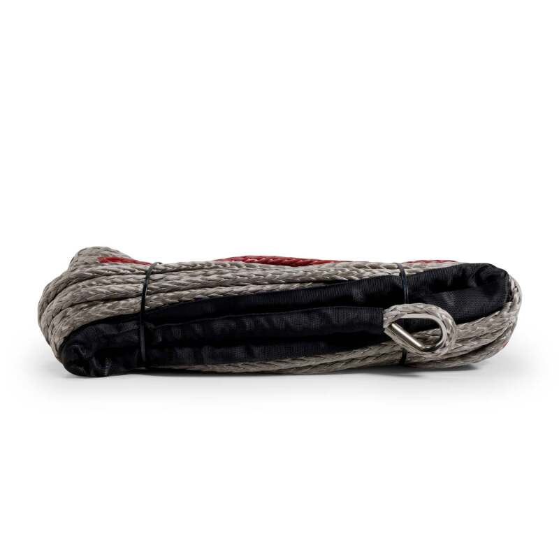 ARB 11mm x 24m synthetic gray winch rope for ARW120S winches, showing the textured synthetic material and length.