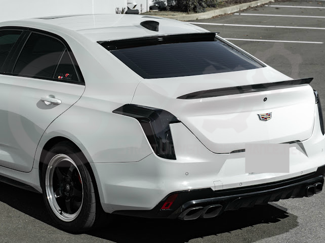 2020-Up Cadillac CT4 / CT4-V / CT4-V Blackwing | SDP Performance Style Carbon Fiber Rear Roof Top Window Spoiler Wing