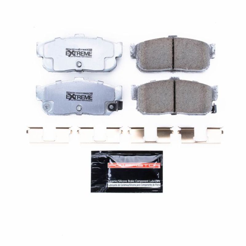 PowerStop Z26 rear brake pads for Infiniti G20 1991-1996, performance brake pads with hardware included.
