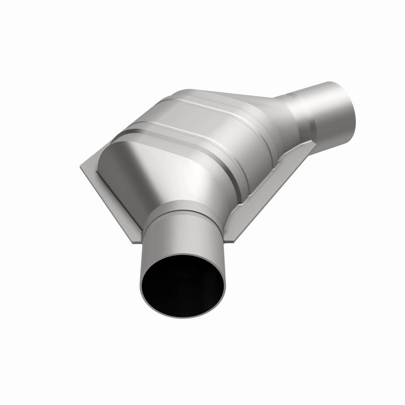 MagnaFlow Universal Catalytic Converter 2.25 inch Angled O/O PC2 Front
