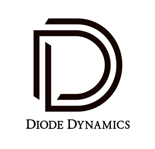 Diode Dynamics SS3 Type MS LED fog light kit in yellow with SAE certification, designed for vehicle fog lighting.
