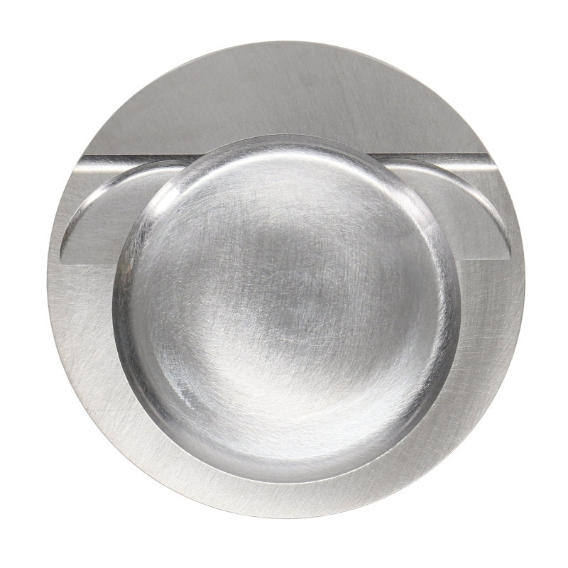 Set of six forged JE Pistons for VW 2.8L VR6 engine, showing the polished metal piston tops and side details.