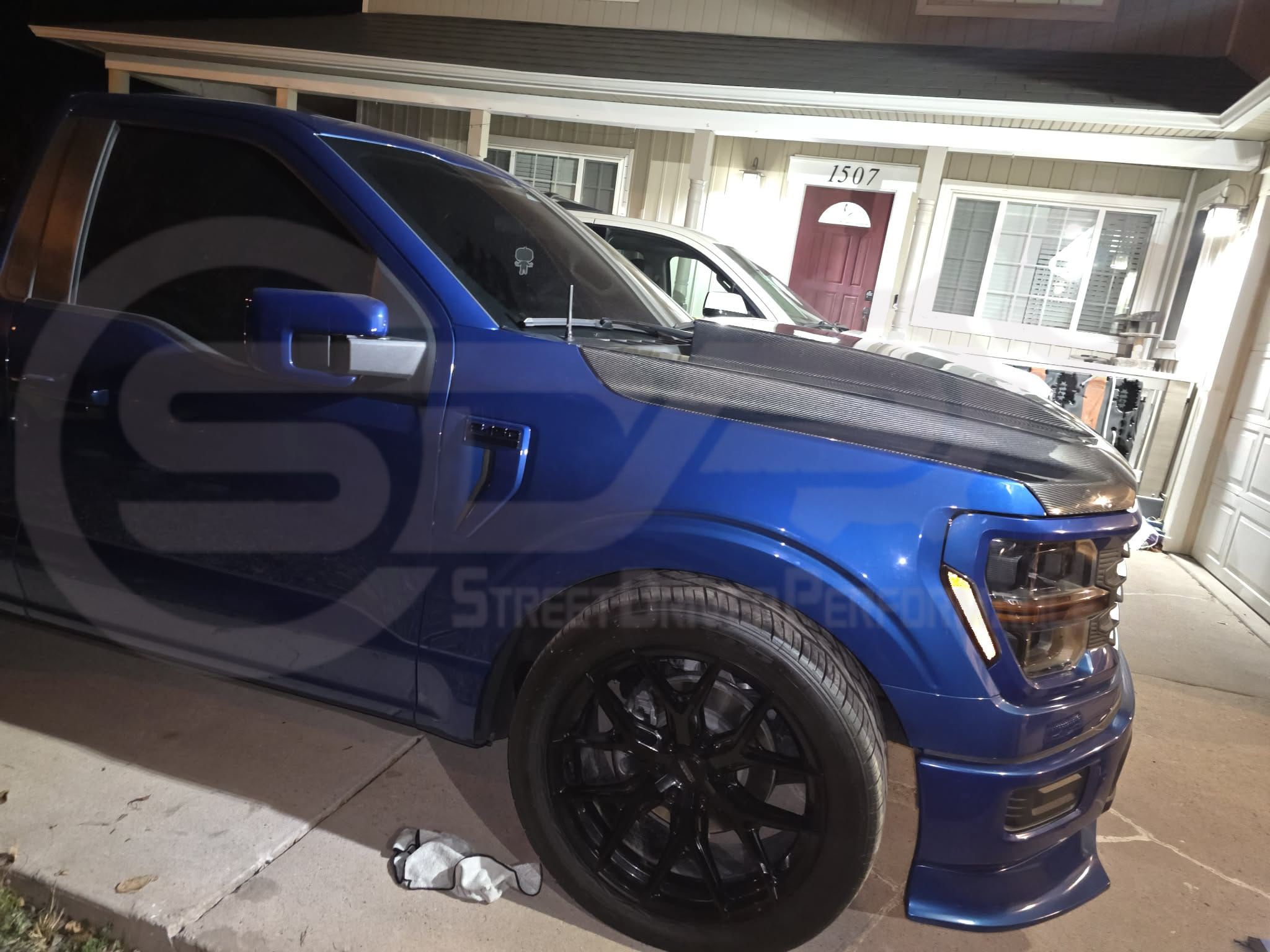 2021-UP FORD F-150 | SDP PERFORMANCE STYLE CARBON FIBER FRONT COWL HOOD