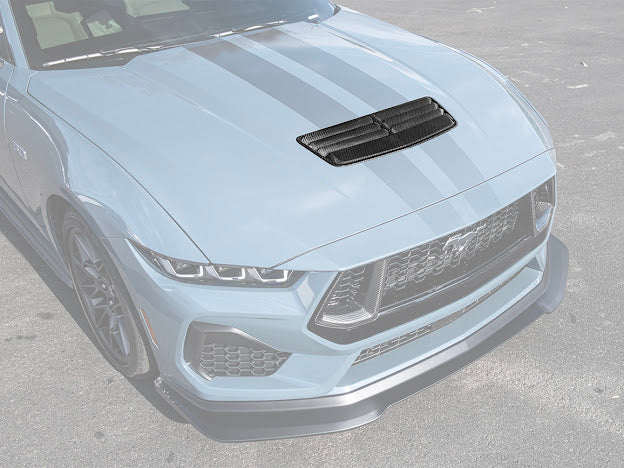2024-UP FORD MUSTANG S650 | CARBON FIBER FRONT UPPER HOOD VENT INSERT