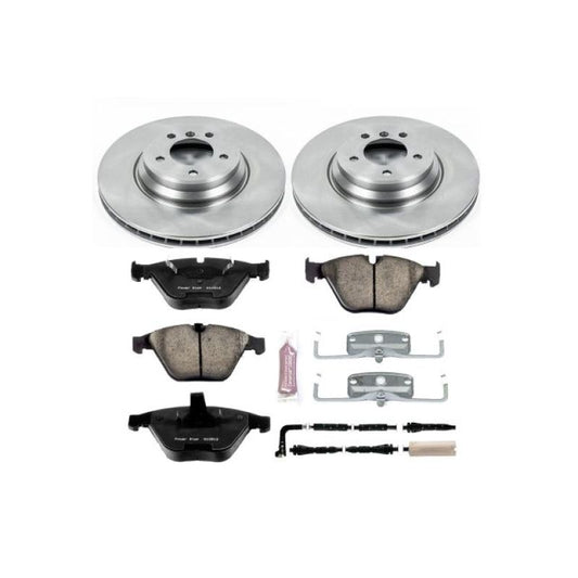 PowerStop OE brake kit for 2009 BMW 335d, front auto specialty brake kit with rotors and calipers visible in the image.