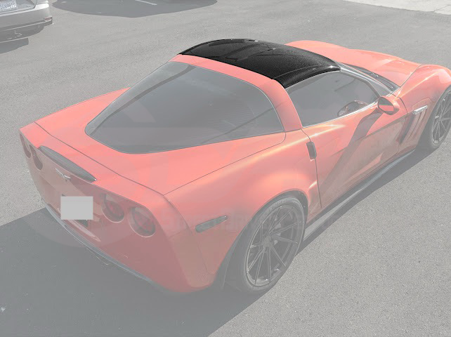 *IMPERFECTION / DISCOUNTED* 2005-2013 CORVETTE C6 | CARBON FIBER TOP TARGA ROOF PANEL