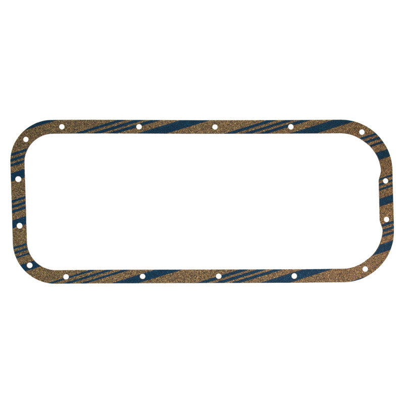 Fel-Pro OS 11677 C engine oil pan gasket set with 16 bolt holes, one-piece gasket for automotive engine maintenance.