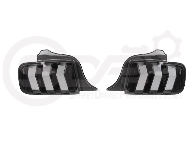 2005-2009 Ford Mustang S197 | S650 EURO Sequential Signal LED SMOKE Rear Taillights Pair