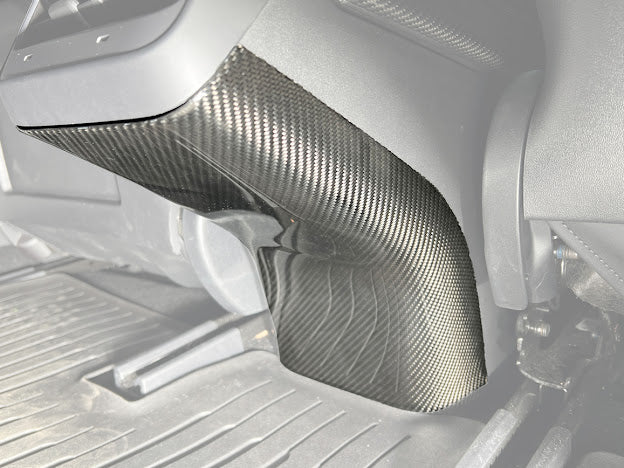 2020-UP TESLA MODEL 3 & Y CARBON FIBER INTERIOR REAR ANTI-KICK PLATE COVER
