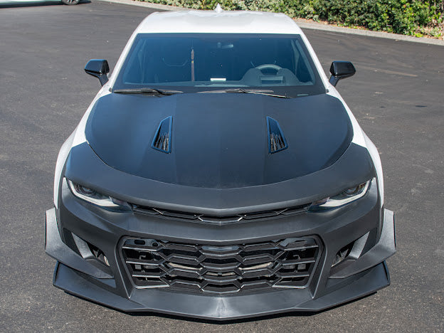 2016-2018 6th Gen Camaro - ZL1 1LE Replacement Front Bumper Cover Grille Lip Canard Pair For Camaro