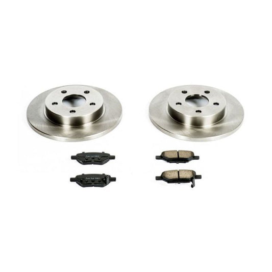 Rear PowerStop OE brake kit for Chevrolet Cobalt 2005-2008, includes brake pads and rotors for reliable stopping power.