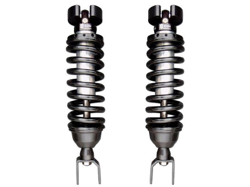 ICON 2019+ Ram 1500 and 2009+ Ram 1500 coilover shock kit with 2.5 series shocks and IR coilover components.