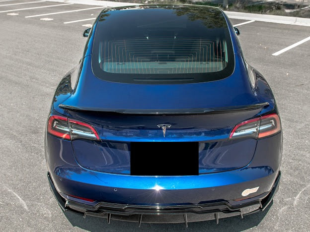 2017-UP TESLA MODEL 3 REAR TRUNK LID SPOILER WING