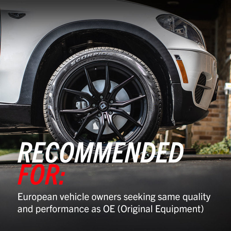 PowerStop OE brake kit for Mercedes-Benz ML55 AMG front Euro-Stop brake system with brake calipers and rotors.