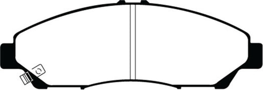 EBC 14+ Acura RLX 3.5 Hybrid Greenstuff front brake pads, performance brake pads with green friction material, automotive brake components