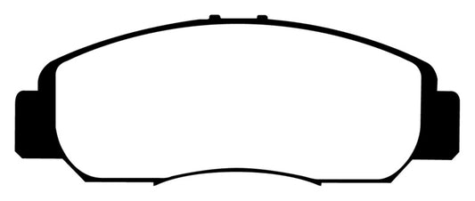 EBC Redstuff front brake pads for Acura CSX 2006-2011, performance brake pads with red friction material for enhanced stopping power.