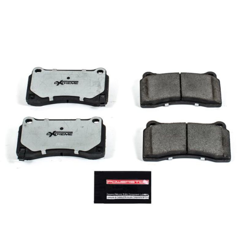 PowerStop Z26 extreme street rear brake pads for Nissan GT-R, performance brake pads with hardware included.