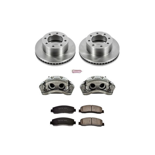 PowerStop OE brake calipers for Ford F-450 Super Duty front Autospecialty kit with calipers and hardware.