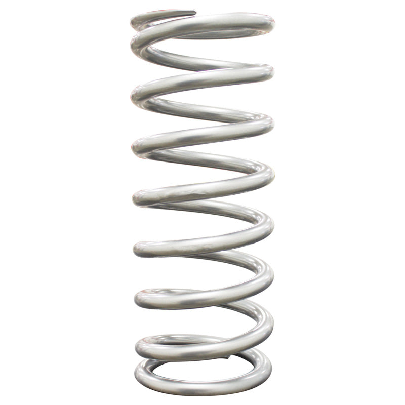QA1 2-1/2 inch ID high travel coilover spring, 10-inch length, 175 lbs/in, silver powder coated finish