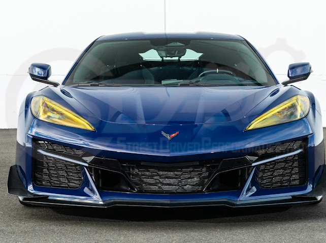 2023-UP CORVETTE C8 Z06, E-RAY, ZR1 | Z07 PERFORMANCE PACKAGE CARBON FIBER FRONT BUMPER SIDE CANARDS DRIVE PLANES PAIR
