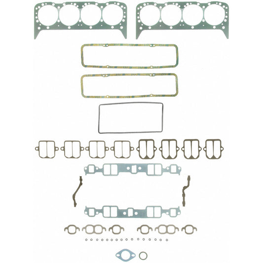 Fel-Pro HS 7733 PT-8 PermaTorque engine cylinder head gasket set showing multiple gaskets and sealing surfaces.