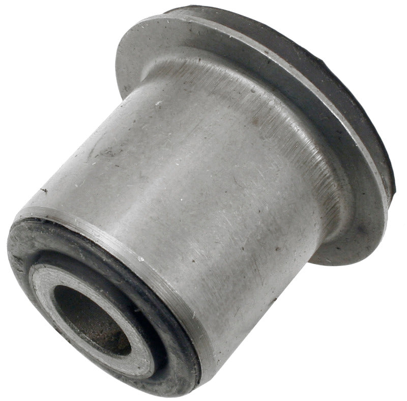 Moog rear upper leaf spring bushing for Ford F-150 trucks, part of leaf springs and accessories, shown in close-up.
