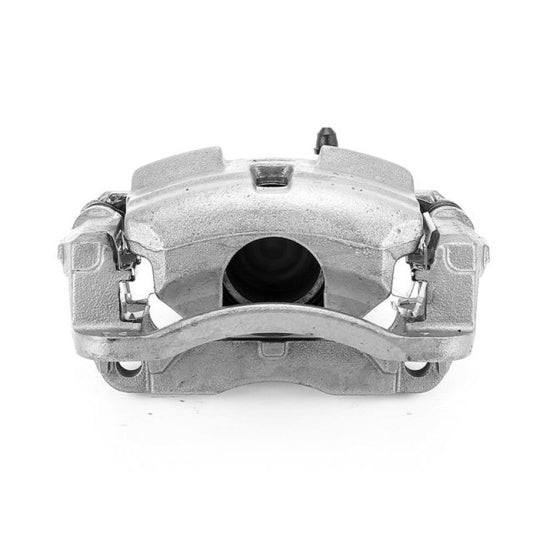 PowerStop OE front left brake caliper and bracket for Nissan Rogue 2008-2013, automotive replacement part with robust design.