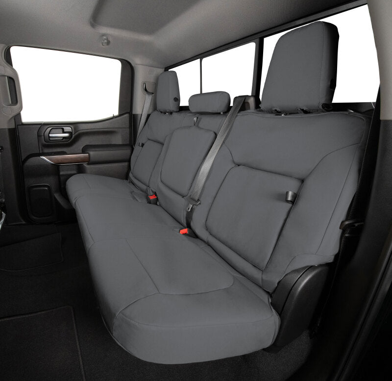 Covercraft Endura PrecisionFit second row seat covers for Toyota Grand Highlander, custom-fit protective fabric upholstery.