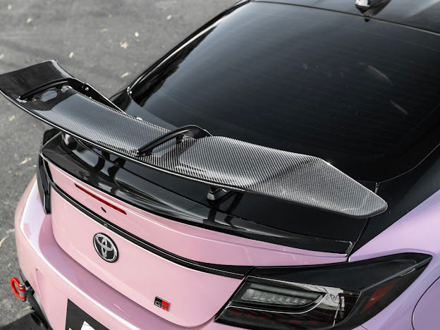 2022-Up Toyota GR86 & Subaru BRZ | Performance Swan Neck Style Carbon Fiber Rear High Wing Spoiler
