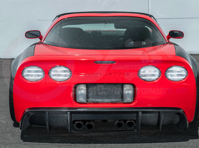 1997-2004 Chevrolet Corvette C5 | SDP Performance style CARBON FIBER Rear Bumper Finned Diffuser