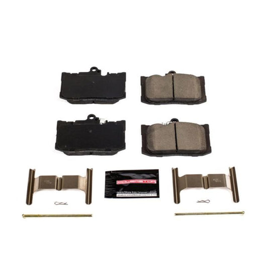 PowerStop Z23 Evolution Sport brake pads for Lexus GS200t 2016-2017 front, including hardware for performance braking.