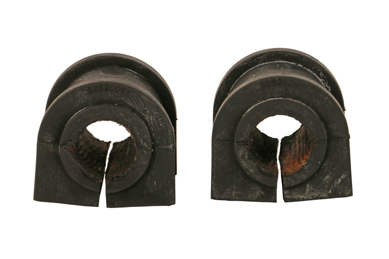 Moog rear to frame stabilizer bar bushing kit for Ram 1500 2013-2018, showing rubber sway bar bushings and metal brackets.