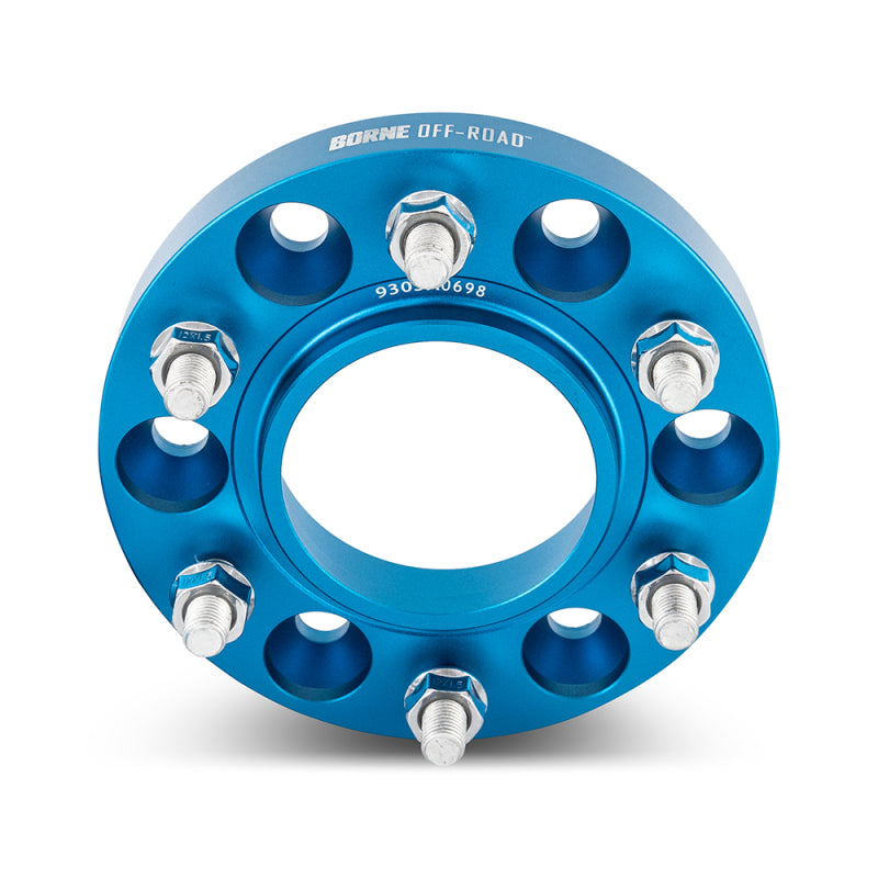 Borne Off-Road blue 6x139.7 wheel spacers with 78.1mm, 38.1mm thickness, M14x1.5 for off-road vehicle wheel enhancement