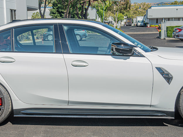 2021-Up BMW G80 M3 | M-Performance CARBON FIBER *ADD-ON* Side Skirts Extension Rocker Panel Ground Effects