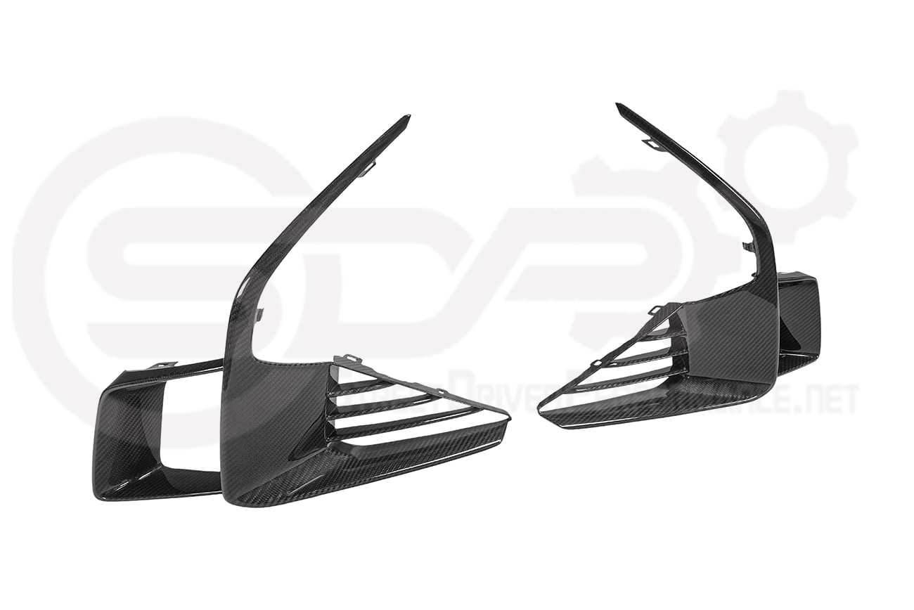 2025-Up Cadillac CT5-V Blackwing | CARBON FIBER Front Bumper Lower Side Air Ducts Inserts Replacements Pair
