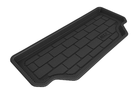Black 3D MAXpider cargo liner for Tesla Model S 2016-2020, durable rubber floor mat with textured surface for protection.