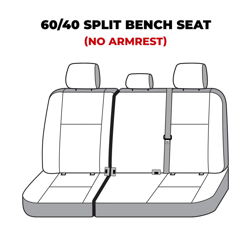 Covercraft Carhartt Super Dux second row seat cover for Toyota Tundra, gravel-colored, durable fabric, fits 2022-2025 models.