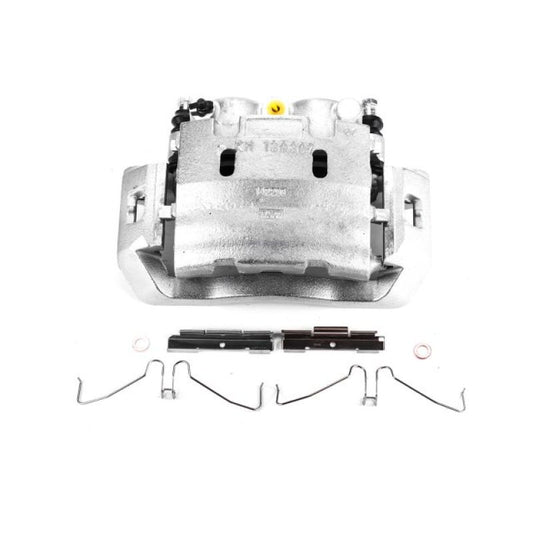 PowerStop OE brake caliper with bracket for Ford F-450 Super Duty front or rear left side, durable automotive brake component.