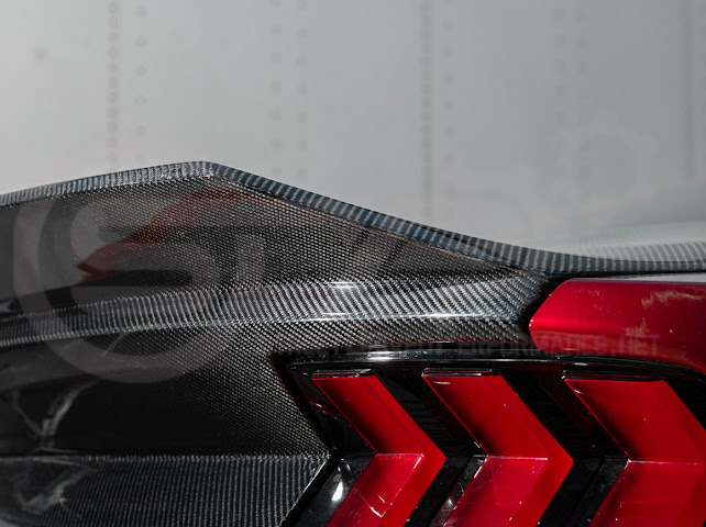 2024-Up Ford Mustang S650 | Factory Integrated Ducktail Style Carbon Fiber Replacement Rear Trunk Lid