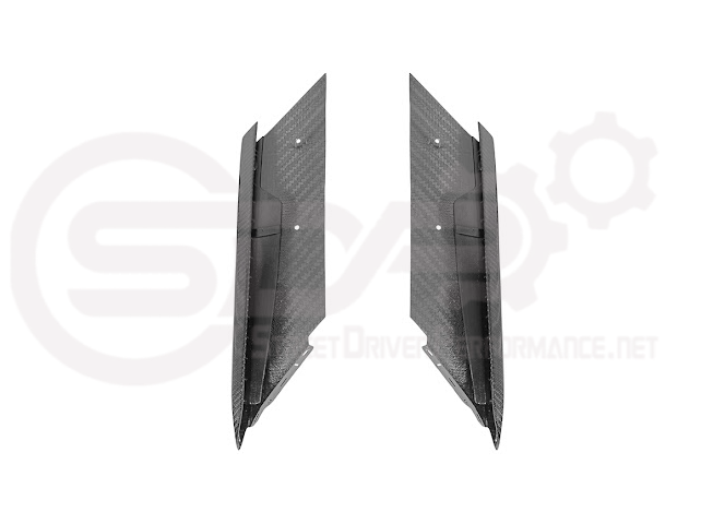 2023+ CHEVROLET CORVETTE C8 Z06/ E-RAY / ZR1 | CARBON FIBER SIDE AIR INTAKE DOOR GARNISH LOWER TRIM PAIR