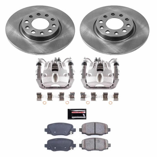 PowerStop rear brake kit with calipers for 2015-2017 Chrysler 200, OE-style brake components for enhanced stopping power.
