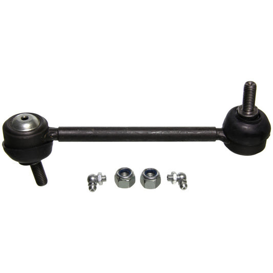 Moog rear sway bar endlink kit for Kia Optima 2001-2006, showing metal sway bar link components on a vehicle suspension system.