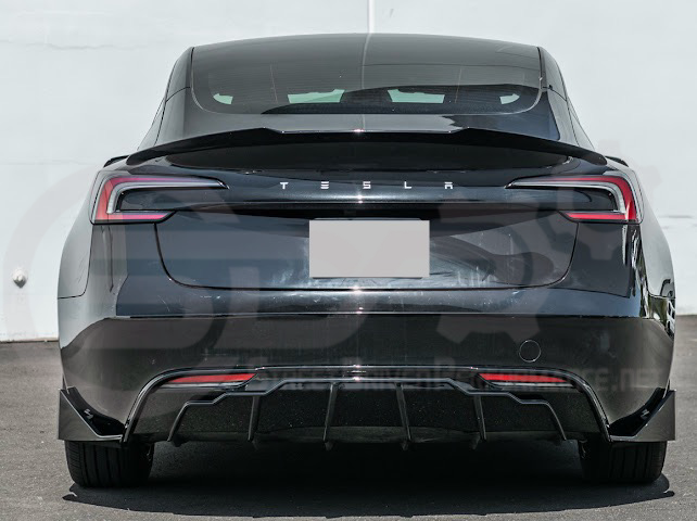 2024-UP TESLA MODEL 3 TRACK STYLE REAR TRUNK WING SPOILER