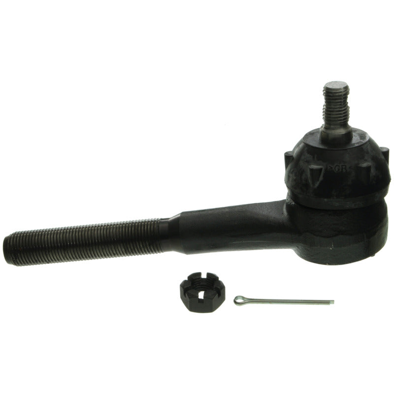 Moog front outer tie rod end for 73-74 Buick Apollo, automotive steering component with metal ball joint and threaded shaft