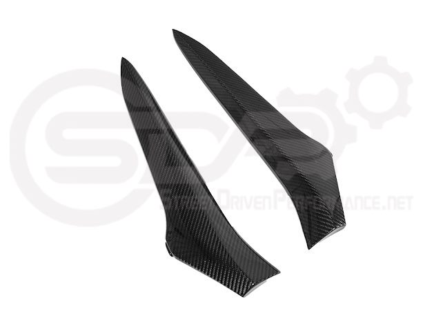 Carbon fiber side fender intake vent door for 2023+ Corvette C8 E-Ray and Z06, replacement air scoop trim by Street Driven Performance