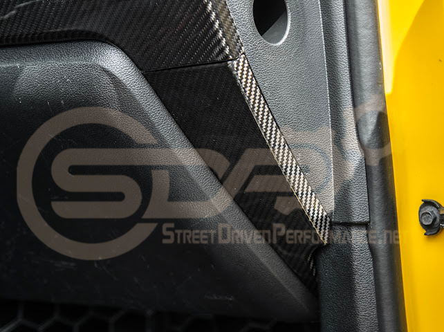 2015-2023 FORD MUSTANG S550 | CARBON FIBER  DASHBOARD LOWER TRIM COVER PAIR