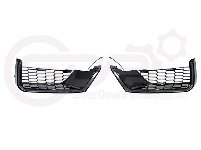 2024-Up For Mustang S650 Dark Horse Style Bumper | Side Intake LED Grille DRL Light Bar Pair