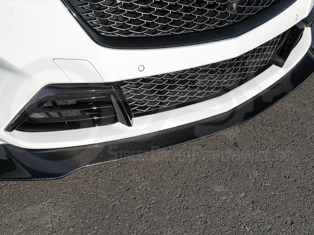 2022-2024 CADILLAC CT5-V BLACKWING SEDAN | CARBON FIBER FACTORY EXTENDED STYLE FRONT LIP SPLITTER GROUND EFFECTS