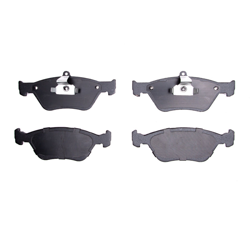 R1 Concepts Saab 900 R1 94-96 front OE brake pads showing new brake pad set with metal backing plates