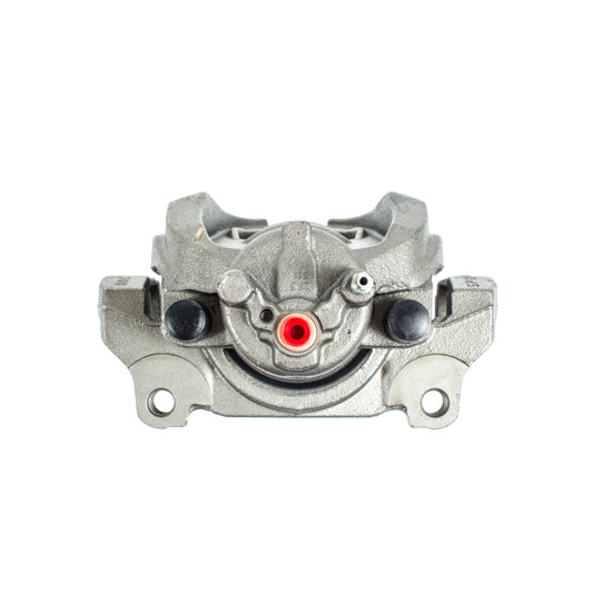 PowerStop OE front right brake caliper with bracket for Ford Fusion 2013-2017, showing metal caliper assembly.